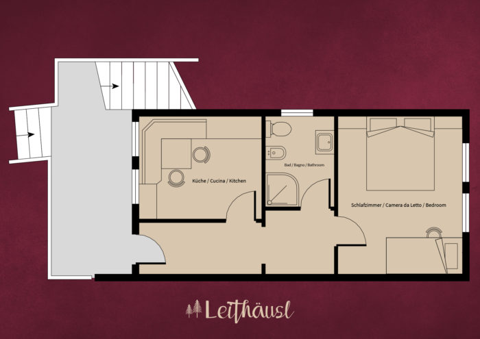 Leithäusl Plan Wohnung 1