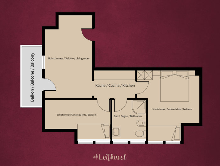 Leithäusl Wohnung 3 Grundriss