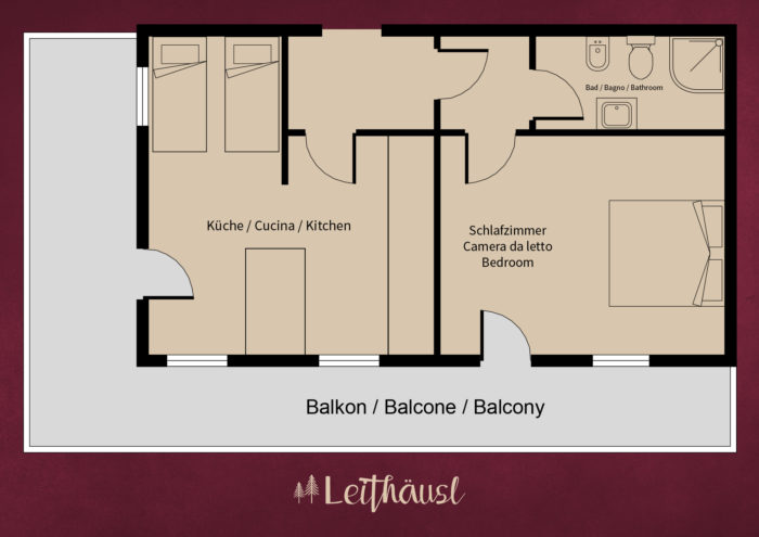 Leithäusl Wohnung 5 Plan